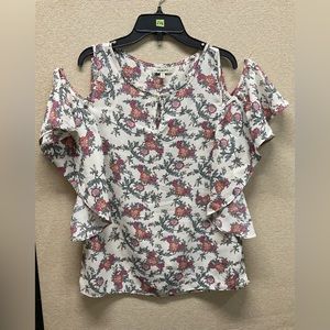 🌾 ⭐️ MAX STUDIO Women Surplice Cold-Shoulder Blouse